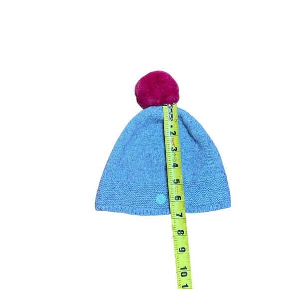 Okaïdi Kids Unisex Gray Knit Beanie Hat Fleece Lined Pom Pom Winter Size 54/56 - Picture 8 of 10